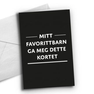 Kort Mitt favorittbarn