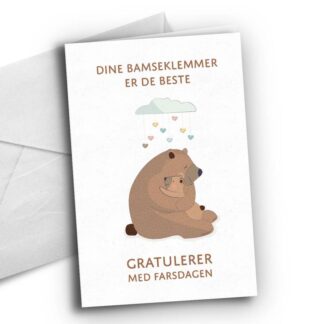 Kort Farsdag bamseklem